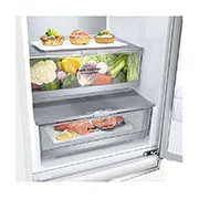 LG Šaldytuvas su šaldikliu apačioje|2.03m | 384L | Baltas | D klasė | DoorCooling | Total No Frost |GBB72SWVGN, GBB72SWVGN, thumbnail 3