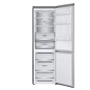 LG Šaldytuvas su šaldikliu apačioje |1.86m | 341L | Pilka | D klasė | DoorCooling | Total No Frost |GBB71NSUGN, GBB71NSUGN, thumbnail 2