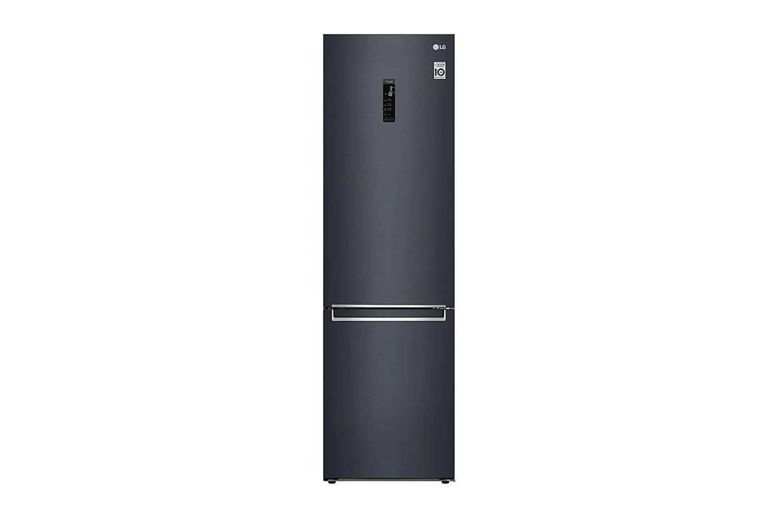 LG Šaldytuvas su šaldikliu apačioje |2.03m | 384L | Pilka | D klasė | DoorCooling | Total No Frost |GBB72MCUGN, GBB72MCUGN