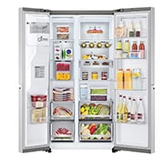 LG Side-by-Side Door-in-Door™ šaldytuvas, 635L, plotis 91,3cm, aukščio 179cm, Total No Frost, vaizdas iš dešinės pusės, GSJV91BSAE, thumbnail 13