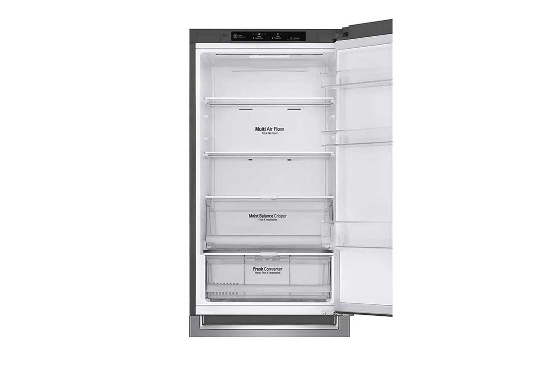 LG GBB6 serijos 341L pilnai bešerkšnis šaldytuvas, aukštis 186cm, Total No Frost, GBB61PZGGN, thumbnail 5