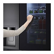 LG dviduris šaldytuvas | InstaView™ Door-in-Door | 635L | aukščio 1.79m | plotis 91.3cm | Pilka| E klasė | WiFi | DoorCooling | Total No Frost | GSXV90MCAE,  pagalbinio stalčiaus vaizdas, GSXV90MCAE, thumbnail 5