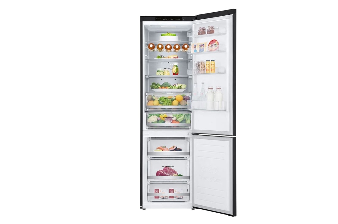 LG Šaldytuvas su šaldikliu apačioje |2.03m | 384L | Pilka | D klasė | DoorCooling | Total No Frost |GBB72MCVGN, GBB72MCVGN, GBB72MCVGN, thumbnail 2