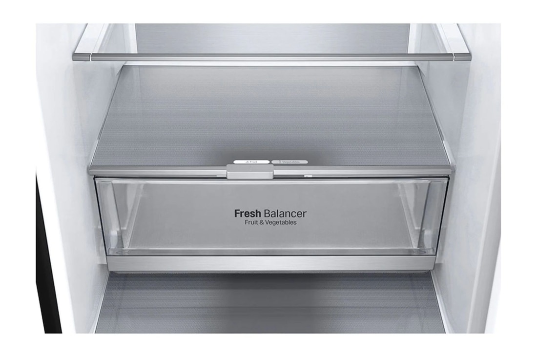 LG Šaldytuvas su šaldikliu apačioje |2.03m | 384L | Pilka | D klasė | DoorCooling | Total No Frost |GBB72MCVGN, GBB72MCVGN, GBB72MCVGN, thumbnail 4