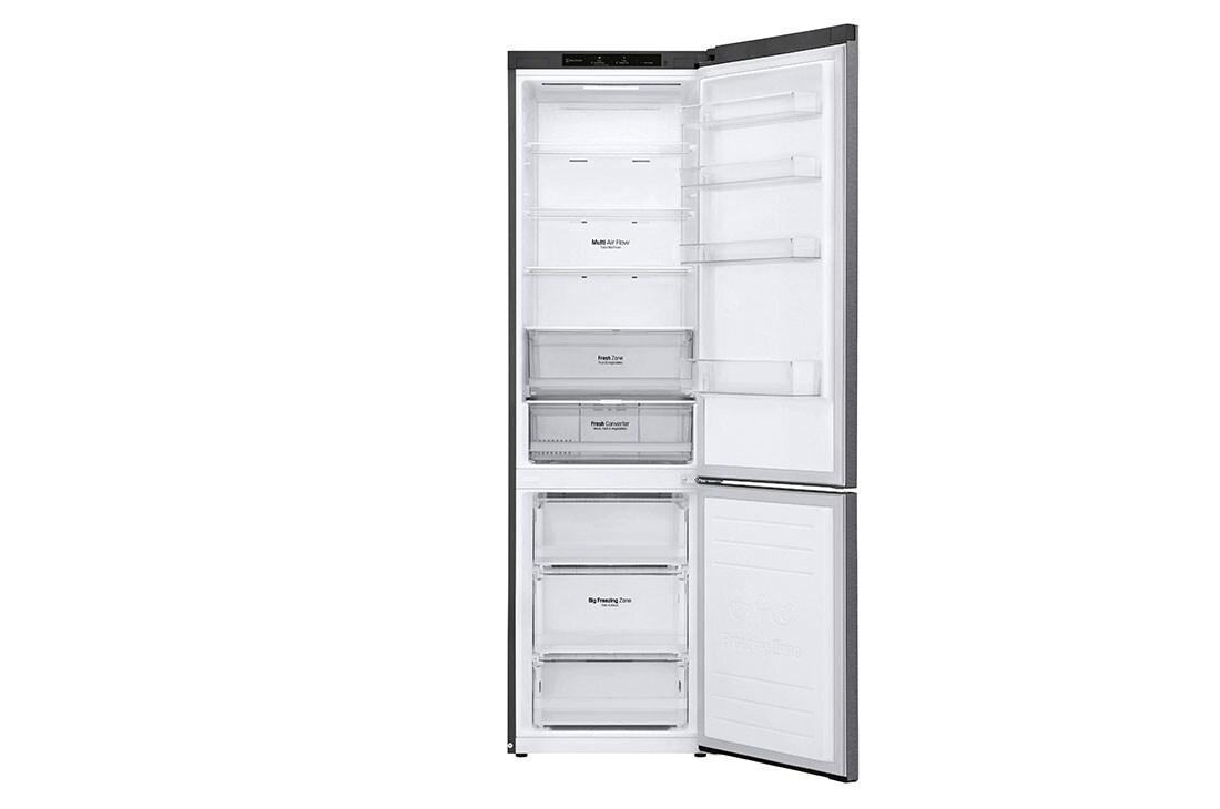 LG Šaldytuvas su šaldikliu apačioje |2.03m | 384L | Pilka | D klasė | DoorCooling | Total No Frost |GBP62DSNGN, GBP62DSNGN, GBP62DSNGN, thumbnail 3
