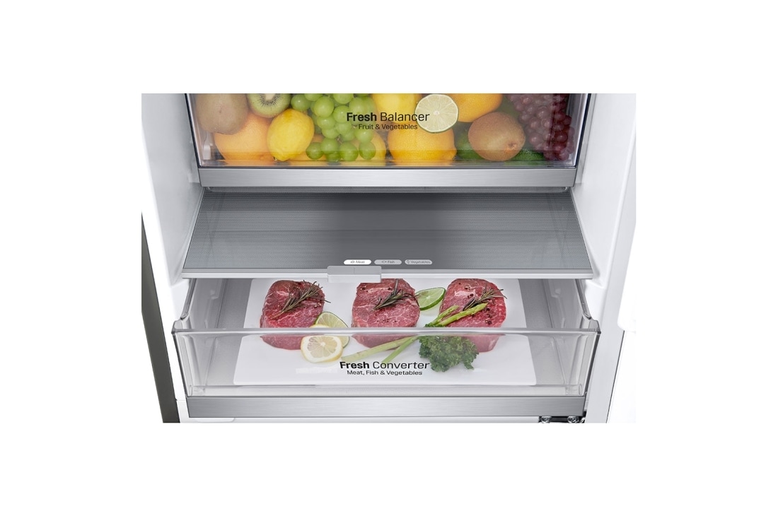 LG GBB7 serijos 384L pilnai bešerkšnis šaldytuvas, aukštis 203cm, Total No Frost, GBB72PZVCN1, GBB72PZVCN1, thumbnail 5