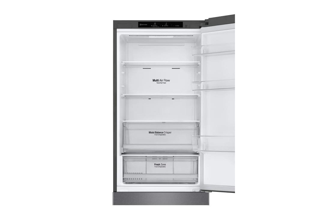 LG Šaldytuvas su šaldikliu apačioje |1.86m | 341L | Juoda | D klasė | DoorCooling | Total No Frost |GBB61DSJEC, GBB61DSJEC, GBB61DSJEC, thumbnail 8