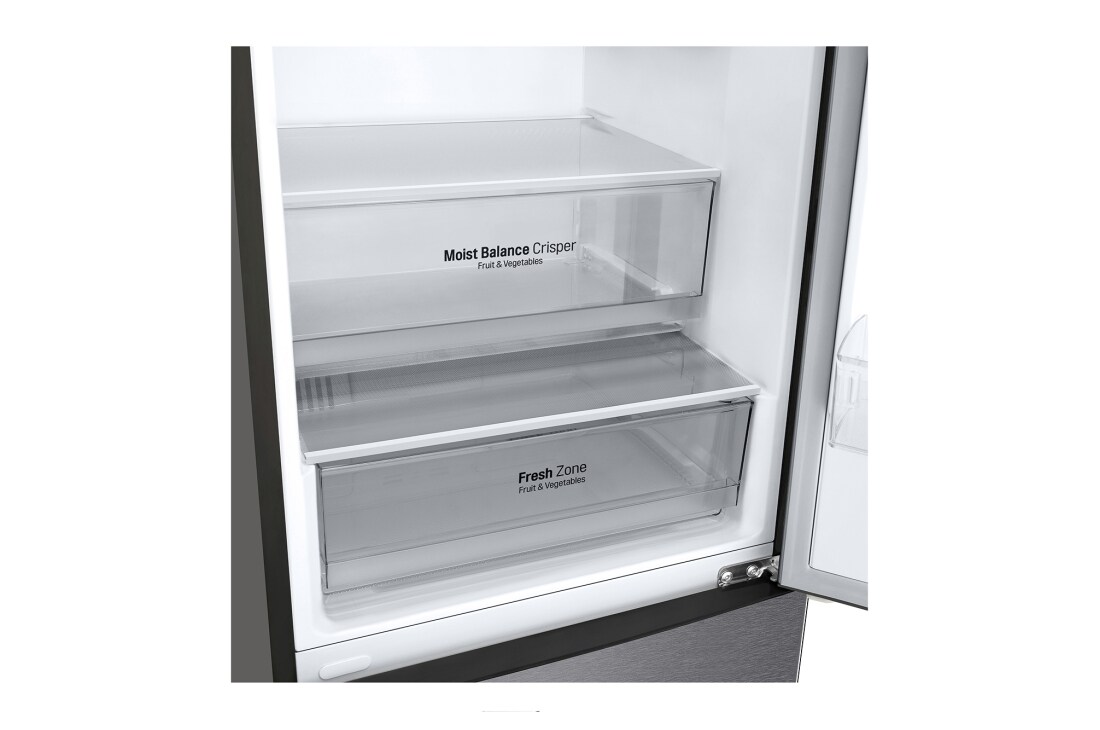 LG Šaldytuvas su šaldikliu apačioje |1.86m | 341L | Juoda | D klasė | DoorCooling | Total No Frost |GBB61DSJEC, GBB61DSJEC, GBB61DSJEC, thumbnail 11