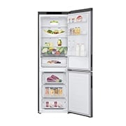 LG Šaldytuvas su šaldikliu apačioje |1.86m | 341L | Juoda | D klasė | DoorCooling | Total No Frost |GBB61DSJEC, GBB61DSJEC, GBB61DSJEC, thumbnail 2