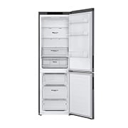 LG Šaldytuvas su šaldikliu apačioje |1.86m | 341L | Juoda | D klasė | DoorCooling | Total No Frost |GBB61DSJEC, GBB61DSJEC, GBB61DSJEC, thumbnail 3