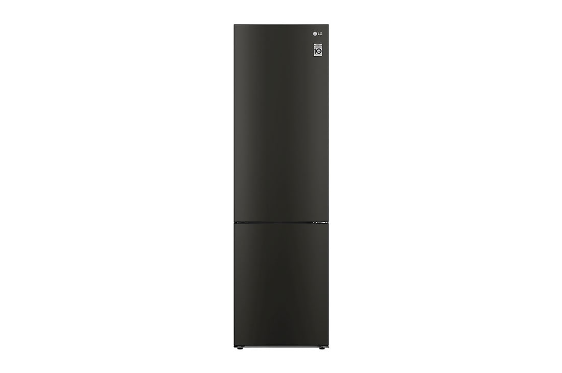 LG Šaldytuvas su šaldikliu apačioje |1.86m | 341L | Juoda | E klasė | DoorCooling | Total No Frost |GBB62BLGGC, GBB62BLGGC, GBB62BLGGC