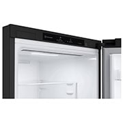 LG Šaldytuvas su šaldikliu apačioje |1.86m | 341L | Juoda | E klasė | DoorCooling | Total No Frost |GBB62BLGGC, GBB62BLGGC, GBB62BLGGC, thumbnail 5