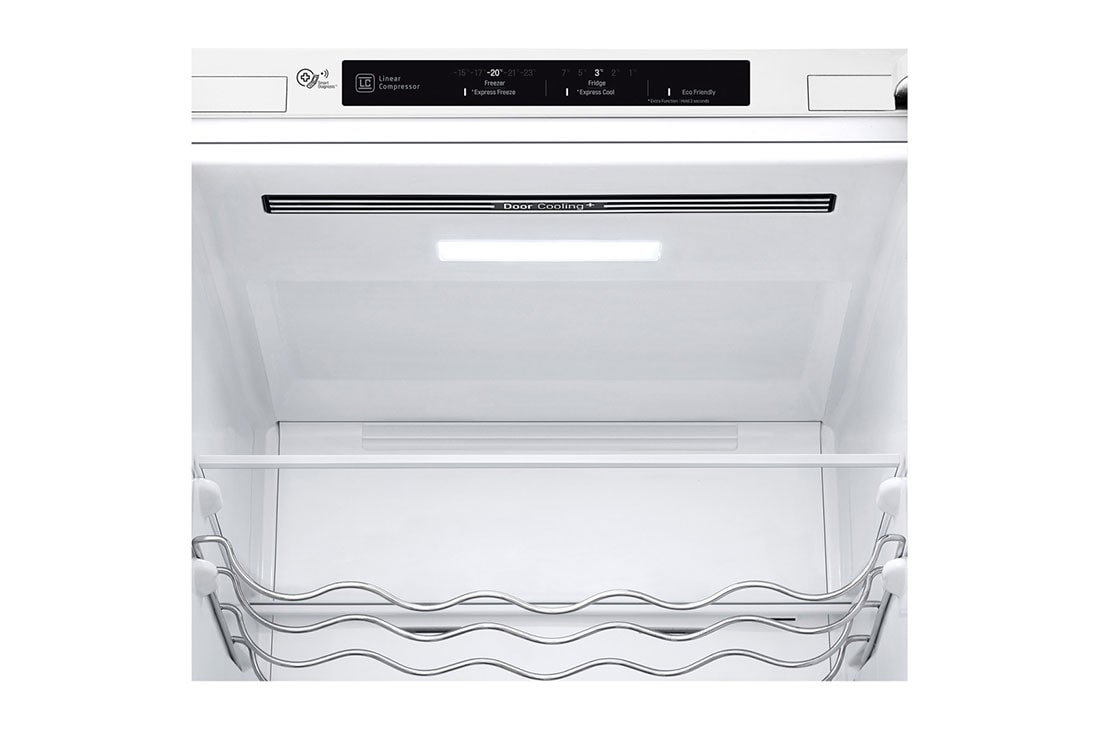 LG Šaldytuvas su šaldikliu&nbsp;apačioje |2.03m |&nbsp;384L | Baltas | D klasė | DoorCooling | Total No Frost&nbsp;|GBB62SWGGN, GBB62SWGGN, GBB62SWGGN, thumbnail 4