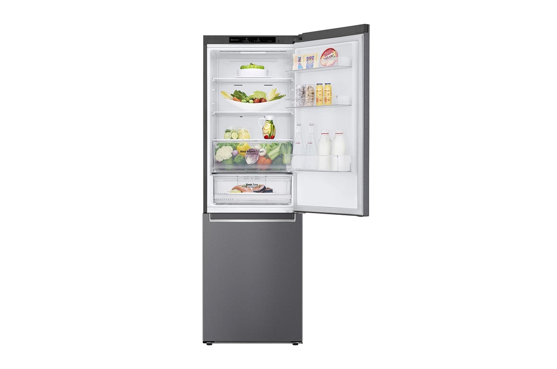 LG GBB6 serijos 341L pilnai bešerkšnis šaldytuvas, aukštis 186cm, Total No Frost, FrontTopOpen_Food, GBB61DSJMN, thumbnail 12