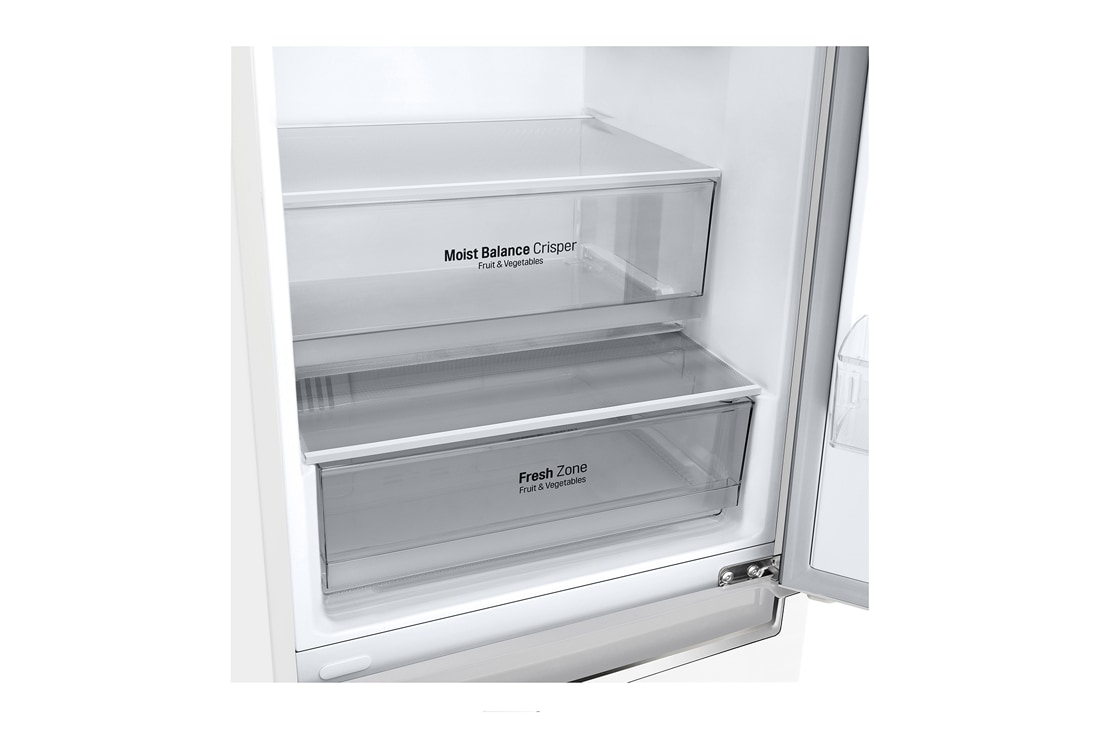 LG Šaldytuvas su šaldikliu apačioje |1.86m | 341L | Baltas | E klasė | DoorCooling | Total No Frost |GBB61SWHMN, E klasės šaldytuvas, GBB61SWHMN, thumbnail 10