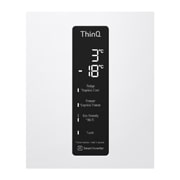 LG Šaldytuvas su šaldikliu apačioje |1.86m | 341L | Baltas | E klasė | DoorCooling | Total No Frost |GBB61SWHMN, E klasės šaldytuvas, GBB61SWHMN, thumbnail 11