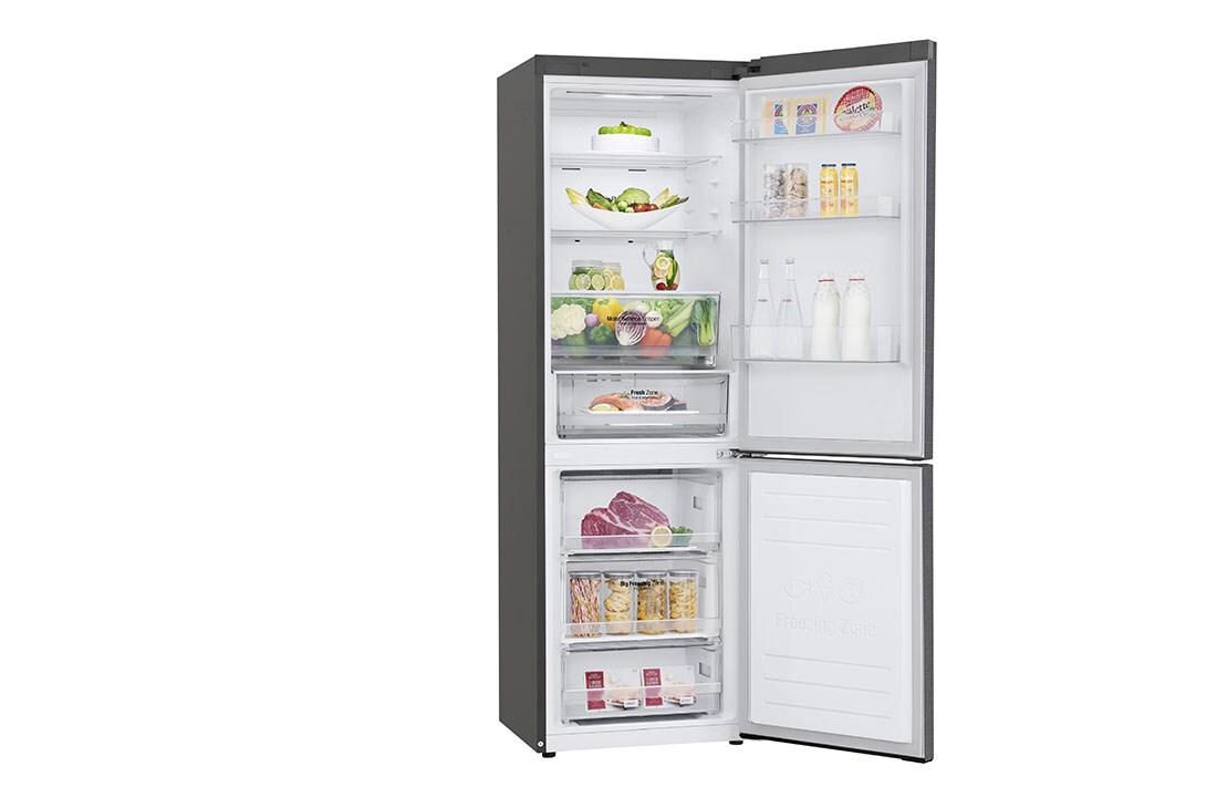 LG Šaldytuvas su šaldikliu&nbsp;apačioje |1.86m |&nbsp;341L | Pilka | E klasė | DoorCooling | Total No Frost&nbsp;|GBB61DSHMN, E klasės šaldytuvas, GBB61DSHMN, thumbnail 10