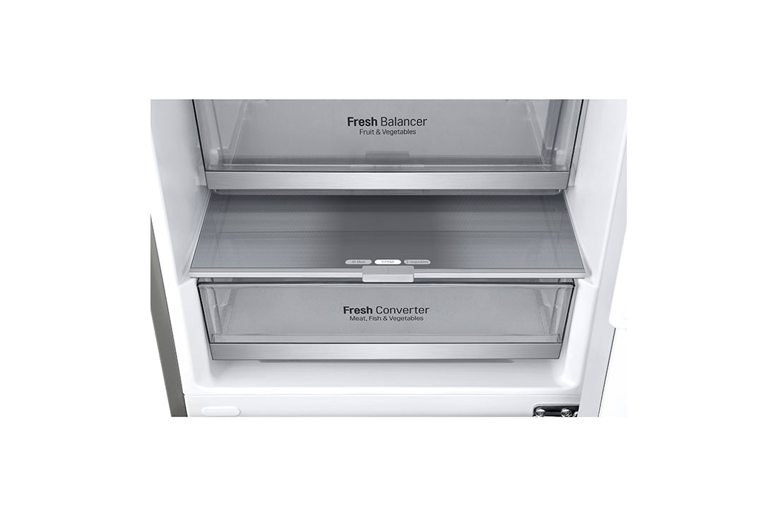 LG Šaldytuvas su šaldikliu apačioje |2.03m | 384L | Pilka | C klasė | DoorCooling | Total No Frost |GBB72SAVCN1, GBB72SAVCN1, thumbnail 7