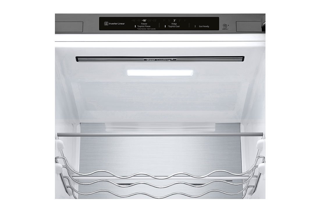 LG Šaldytuvas su šaldikliu apačioje |2.03m | 384L | Pilka | C klasė | DoorCooling | Total No Frost |GBB72SAVCN1, GBB72SAVCN1, thumbnail 8