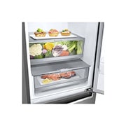 LG Šaldytuvas su šaldikliu apačioje |2.03m | 384L | Pilka | C klasė | DoorCooling | Total No Frost |GBB72SAVCN1, GBB72SAVCN1, thumbnail 4