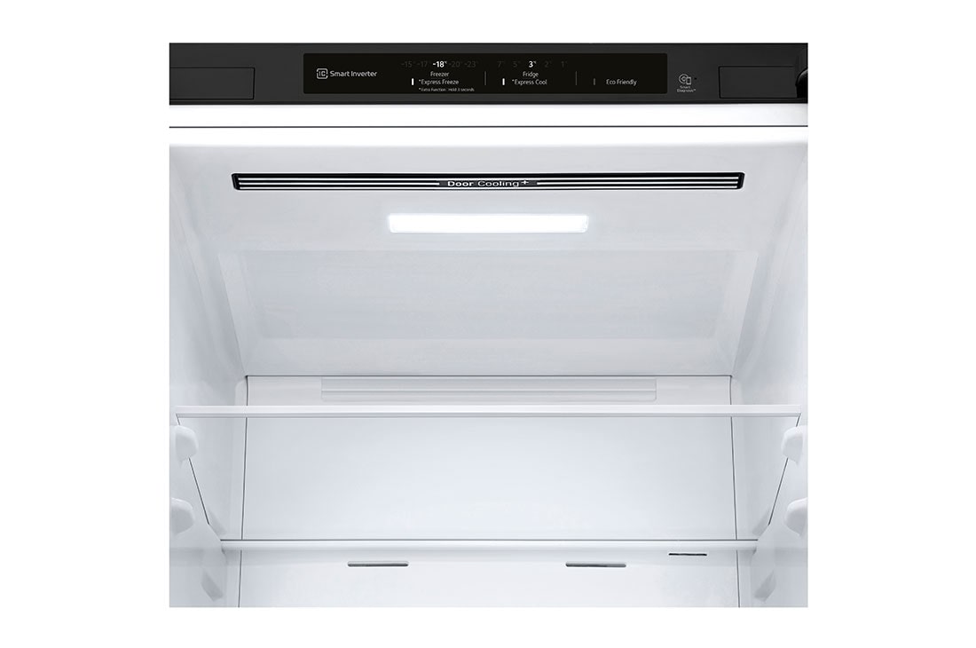 LG Šaldytuvas su šaldikliu&nbsp;apačioje | 1.86m |&nbsp;344L | Juoda |&nbsp;D&nbsp;klasė | DoorCooling | Total No Frost&nbsp;| GBV3100DEP, LED light, GBV3100DEP, thumbnail 8