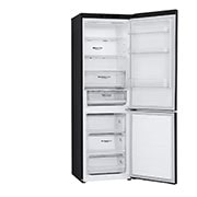 LG Šaldytuvas su šaldikliu&nbsp;apačioje | 1.86m |&nbsp;344L | Juoda |&nbsp;D&nbsp;klasė | DoorCooling | Total No Frost&nbsp;| GBV3100DEP, Left open without food, GBV3100DEP, thumbnail 12