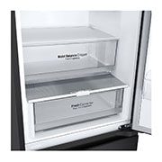 LG Šaldytuvas su šaldikliu&nbsp;apačioje | 1.86m |&nbsp;344L | Juoda |&nbsp;D&nbsp;klasė | DoorCooling | Total No Frost&nbsp;| GBV3100DEP, shelf empty, GBV3100DEP, thumbnail 5