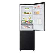 LG Šaldytuvas su šaldikliu&nbsp;apačioje | 1.86m |&nbsp;344L | Juoda |&nbsp;D&nbsp;klasė | DoorCooling | Total No Frost&nbsp;| GBV3100DEP, Front to open with food, GBV3100DEP, thumbnail 10