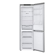 LG Šaldytuvas su šaldikliu apačioje |1.86m | 344L | Pilka| C klasė | DoorCooling | Total No Frost |GBV31E0CPY, Front Open view without Food, GBV31E0CPY, thumbnail 3