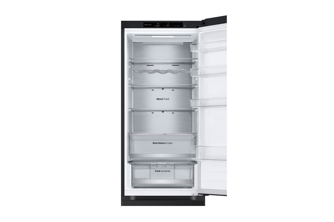 LG Šaldytuvas su šaldikliu apačioje |2.03m |  387L | Juoda | D klasė | DoorCooling | Total No Frost | GBV5240DEP, Drawer without foods , GBV5240DEP, thumbnail 8