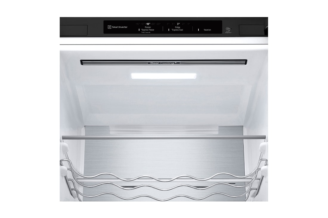 LG Šaldytuvas su šaldikliu apačioje |2.03m |  387L | Juoda | D klasė | DoorCooling | Total No Frost | GBV5240DEP, Display, GBV5240DEP, thumbnail 9