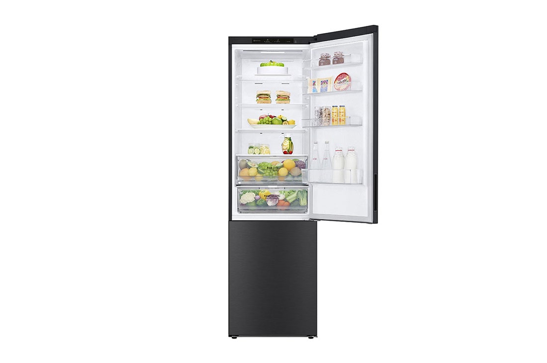 LG GBB6 serijos 341L pilnai bešerkšnis šaldytuvas, aukštis 186cm, Total No Frost, Front Top Open Food, GBP62MCNCC1, thumbnail 4