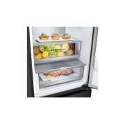 LG šaldytuvas su šaldikliu apačioje | 2.03m | 387L | Juoda | C klasė | DoorCooling+™ | Fresh Converter™, tray with fill, GBV5240CEP, thumbnail 7