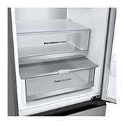 LG šaldytuvas su šaldikliu apačioje | 2.03m | 387L | Sidabras | C klasė | DoorCooling+™ | Fresh Converter™, Drawer without food, GBV5240CPY, thumbnail 10
