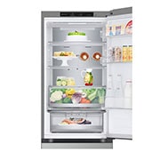 LG Šaldytuvas su šaldikliu apačioje |1.86m | 344L | Pilka| C klasė | DoorCooling | Total No Frost | GBV5140CPY, FrontTopOpen_Food, GBV5140CPY, thumbnail 9