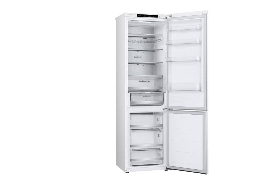 LG Šaldytuvas su šaldikliu apačioje |2.03m |  387L | Baltas | D klasė | DoorCooling | Total No Frost | GBV5240DSW, Right open, GBV5240DSW, thumbnail 12