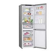 LG šaldytuvas su šaldikliu apačioje | 1.86m | 344L | Sidabras | C klasė | DoorCooling+™ | Fresh Converter™, left side view, GBV7180CPY, thumbnail 13