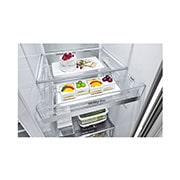 LG dviduris šaldytuvas | InstaView™ Door-in-Door | 635L | aukščio 1.79m | plotis 91.3cm | Juoda| E klasė | WiFi | DoorCooling | Total No Frost | GSXV91PZAE, skats uz i-micom, GSXV91PZAE, thumbnail 10