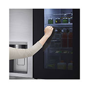 LG dviduris šaldytuvas | InstaView™ Door-in-Door | 635L | aukščio 1.79m | plotis 91.3cm | Juoda| E klasė | WiFi | DoorCooling | Total No Frost | GSXV91PZAE, skats uz atvilktni, GSXV91PZAE, thumbnail 6