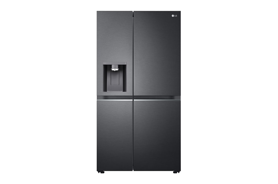 LG dviduris šaldytuvas | 635L | aukščio 1.79m | plotis 91.3cm | Pilka| F klasė | WiFi | DoorCooling | Total No Frost | GSLV71MCTE, vaizdas iÅ¡ priekio, GSLV71MCTE