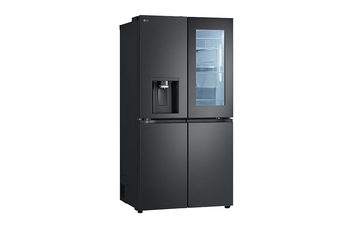 LG daugiaduris šaldytuvas | InstaView™ | 638L | aukščio 1.79m | plotis 91.3cm | Juoda| E klasė | WiFi | DoorCooling | Total No Frost | GMG960EVJE, Right side view, GMG960EVJE, thumbnail 12