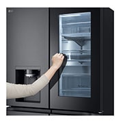 LG daugiaduris šaldytuvas | InstaView™ | 638L | aukščio 1.79m | plotis 91.3cm | Juoda| E klasė | WiFi | DoorCooling | Total No Frost | GMG960EVJE, handle , GMG960EVJE, thumbnail 5