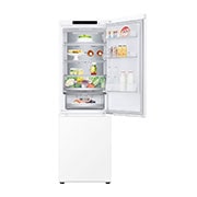 LG šaldytuvas su šaldikliu apačioje | 1.86m | 344L | Balta | D klasė | DoorCooling+™ | Fresh Converter™, Front door open with food , GBV5140DSW, thumbnail 10
