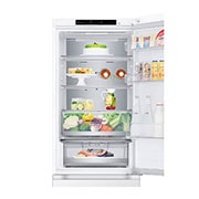 LG šaldytuvas su šaldikliu apačioje | 1.86m | 344L | Balta | D klasė | DoorCooling+™ | Fresh Converter™, Front open with food , GBV5140DSW, thumbnail 9
