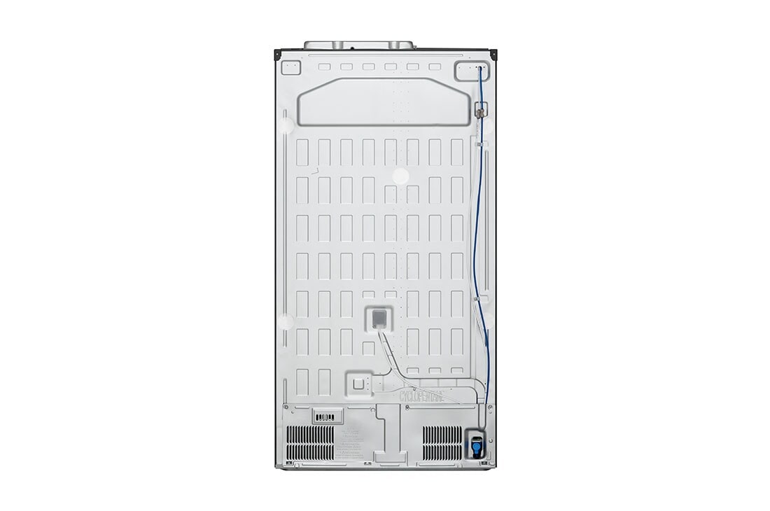 LG sdviduris šaldytuvas | 634L | aukščio 1.79m | plotis 91.3cm | Pilka| F klasė | WiFi | DoorCooling | Total No Frost | GSLV31MCXM, Back view, GSLV31MCXM, thumbnail 11