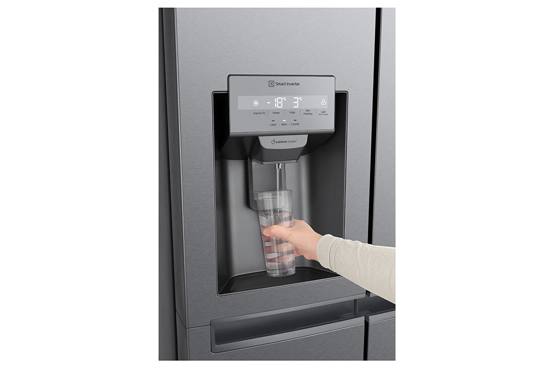 LG sdviduris šaldytuvas | 634L | aukščio 1.79m | plotis 91.3cm | Pilka| F klasė | WiFi | DoorCooling | Total No Frost | GSLV31MCXM, Detail view 3, GSLV31MCXM, thumbnail 6