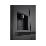 LG Side-by-Side šaldytuvas | aukštis 1.79m | plotis 91.4cm | 661L | Juoda | E klasė | Express Cool | Ice & Water dalytuvas , vaizdas iš priekio, GSLC41EPPE, thumbnail 8