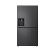 LG Side-by-Side šaldytuvas | aukštis 1.79m | plotis 91.4cm | 661L | Juoda | E klasė | Express Cool | Ice & Water dalytuvas , vaizdas iÅ¡ priekio, GSLC41EPPE, thumbnail 1