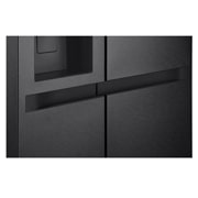 LG Side-by-Side šaldytuvas | aukštis 1.79m | plotis 91.4cm | 661L | Juoda | E klasė | Express Cool | Ice & Water dalytuvas , „i-micom“ vaizdas, GSLC41EPPE, thumbnail 7