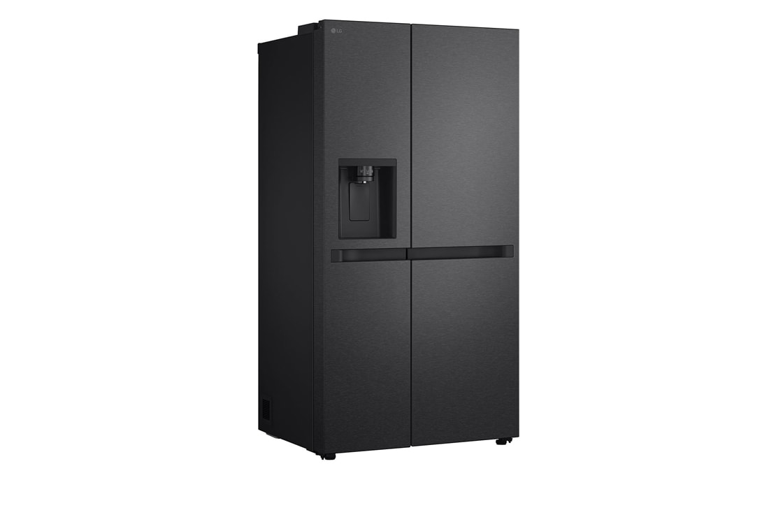 LG Side-by-Side šaldytuvas | aukštis 1.79m | plotis 91.4cm | 661L | Juoda | E klasė | Express Cool | Ice & Water dalytuvas , vaizdas iš kairės pusės, GSLC41EPPE, thumbnail 11